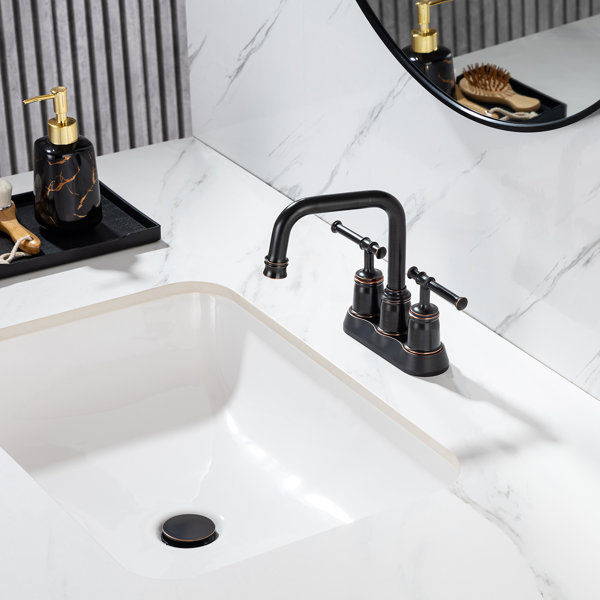 Rainlex Centerset 2-handle Bathroom Faucet with Drain Assembly & Reviews | Wayfair